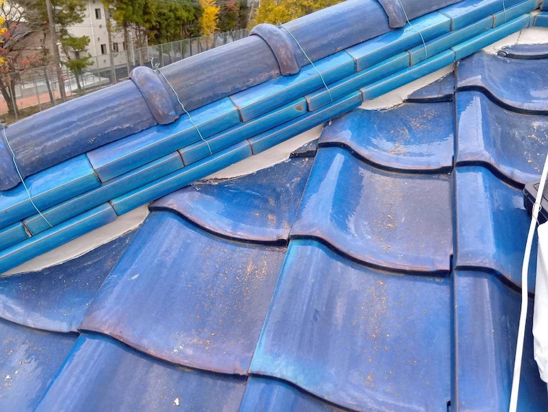 埼玉県上尾市 O様邸 瓦屋根 漆喰詰め直し工事を実施しました!