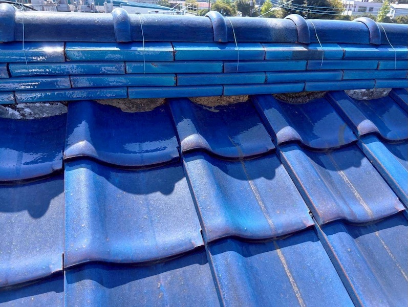 埼玉県上尾市 O様邸 瓦屋根 漆喰詰め直し工事を実施しました!