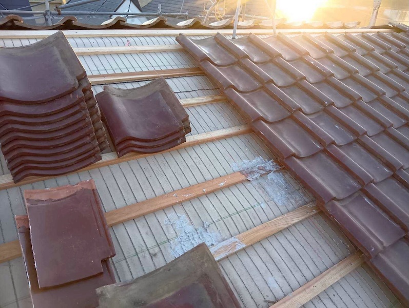 埼玉県桶川市 S様邸 瓦屋根 防水シート貼り直し工事を実施しました!