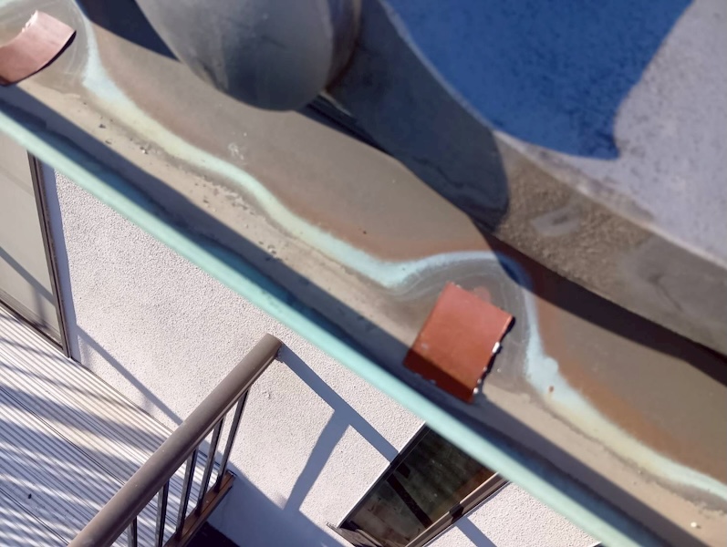 埼玉県上尾市 W様邸 銅雨樋補修工事を実施しました