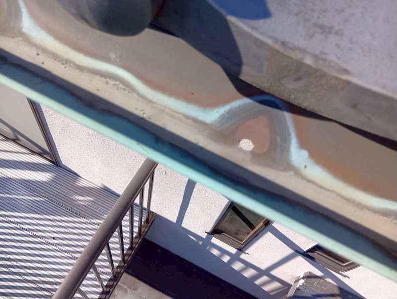 埼玉県上尾市 W様邸 銅雨樋補修工事を実施しました