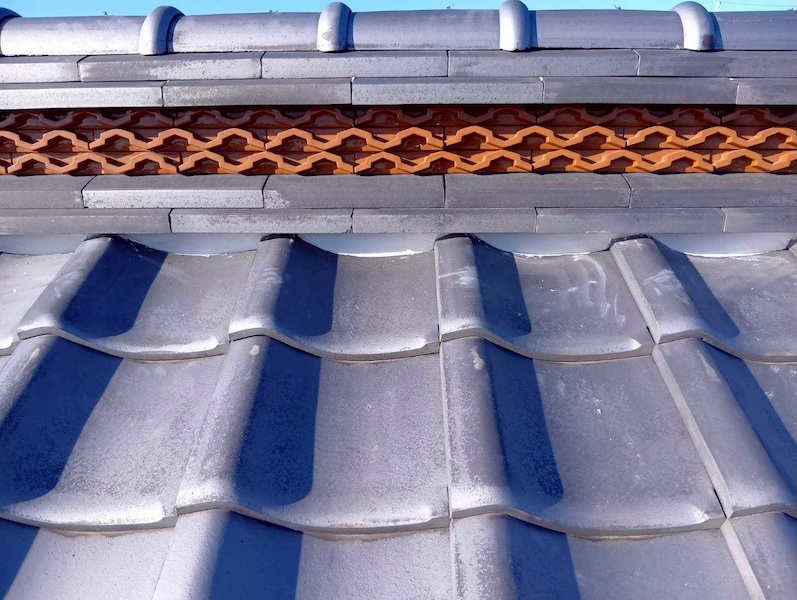 埼玉県上尾市 F様邸 瓦屋根 漆喰詰め直し工事