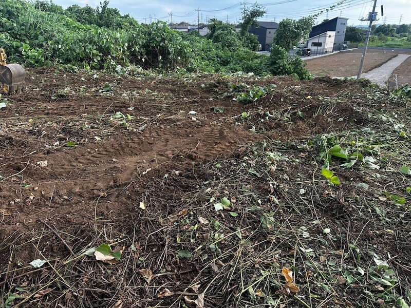 埼玉県坂戸市 蓄電所予定地 草木除去工事