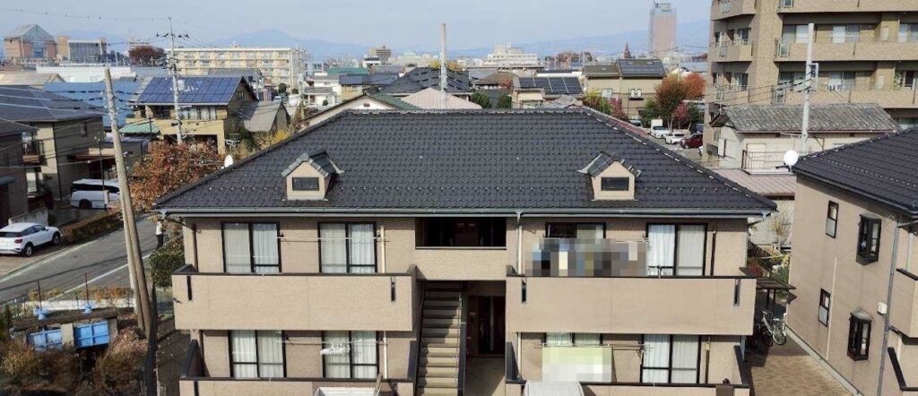 群馬県前橋市 アパート 屋根塗装・外壁塗装工事を実施しました!