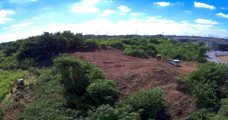 埼玉県坂戸市 蓄電所予定地 草木除去工事
